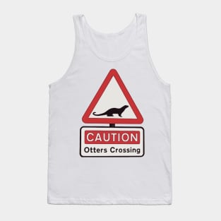 Otter Crossing Sign Tank Top